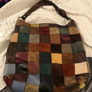 Lucky Brand patched bag